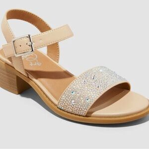 Tan Embellished Sandals class art
